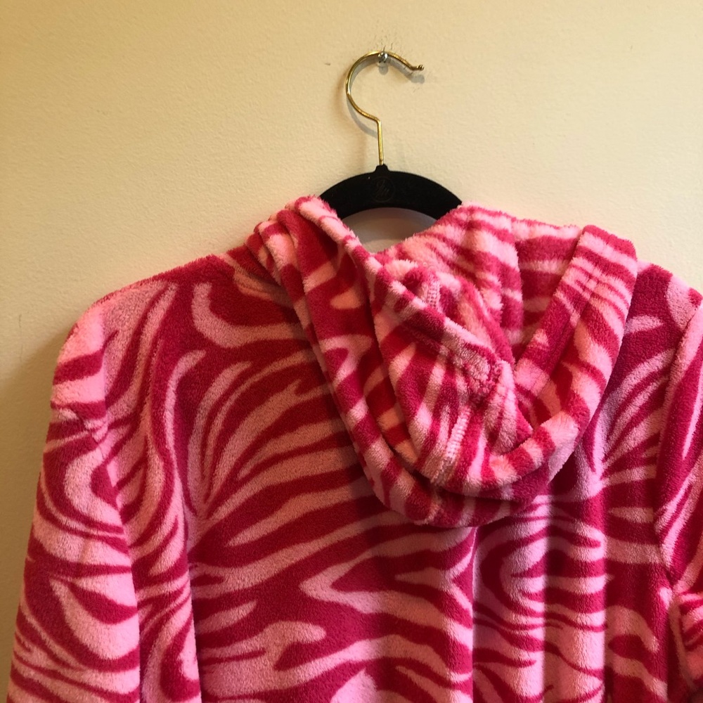 Target - Pink Zebra Soft Kid’s Robe - Picture 5 of 5